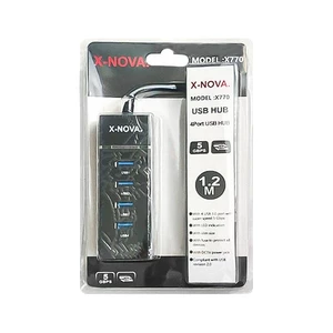 هاب 4 پورت USB 3.0 ایکس نووا (X-NOVA) مدل X770 با کابل 1.2 متری 2