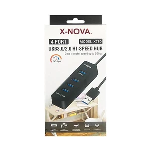 هاب 4 پورت USB 3.0/2.0 ایکس نووا (X-NOVA) مدل X780 2