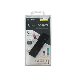 هاب کمبو تایپ سی 5 پورت آی ای تاپ (iETOP) مدل TU-251 (رم ریدر دار) 3