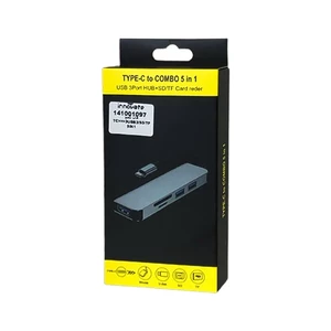 هاب کمبو 5 در 1 تایپ سی (Type-C) به USB 3.0 و کارت خوان SD/TF 2