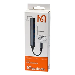 هاب 4 پورت تایپ سی طرح مک دودو (Macdodo) | دارای 1 پورت USB 3.0 و 3 پورت USB 2.0 2