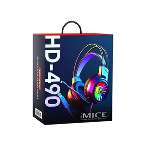 هدست گیمینگ با سیم آی مایس (iMICE) مدل HD-490 (اتصال USB و نورپردازی RGB) 3