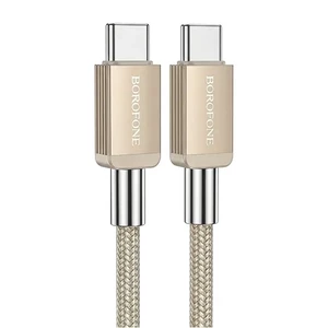 کابل شارژ دو سر تایپ سی 60 وات بروفون (Borofone) مدل BX120 طول 1 متر
