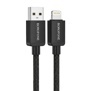 کابل USB به لایتنینگ Borofone BX120 طول 1 متر | شارژ سریع 2.4 آمپر