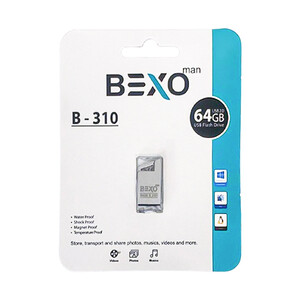فلش مموری BEXO B-310 (64GB) | USB 2.0، ضد آب، ضد ضربه، ضد مگنت و مقاوم در برابر دما2