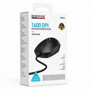 ماوس باسیم بروفون مدل BG17 | 1600 DPI، طراحی ساده و کاربردی4