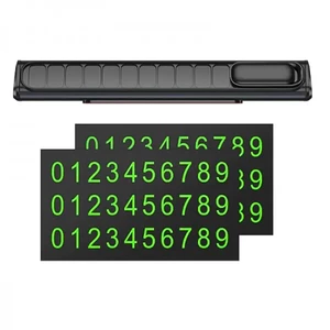 پلاک شماره تلفن پارک موقت خودرو بروفون مدل FC3 (بدنه آلومینیومی / شب‌رنگ)4