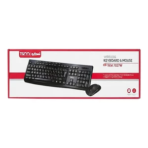 ست کیبورد و ماوس بی‌سیم تسکو مدل TKM 7027W (اقتصادی، دارای حروف فارسی و کلیدهای مالتی‌مدیا)3