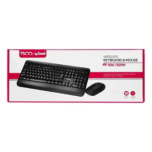 ست کیبورد و ماوس بی‌سیم تسکو مدل TKM 7029W (طراحی ارگونومیک / کلیدهای مالتی‌مدیای مجزا)3
