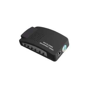 مبدل تصویر AV سه فیش و S-Video به VGA آداپتور دار (اکتیو) 2