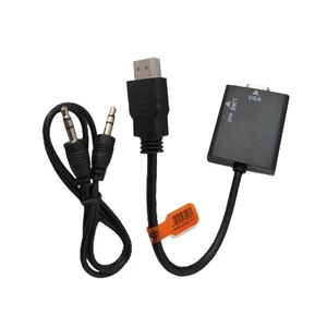 کابل تبدیل HDMI به VGA به همراه خروجی صدا (AUX) مدل 180