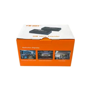 اکستندر (توسعه دهنده) HDMI با کابل شبکه تا ۶۰ متر (مدل HDTV 1080P) آداپتوردار 2