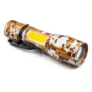 چراغ قوه پلیسی ارتشی زوم‌دار مدل T3-133 (چراغ جانبی COB)2