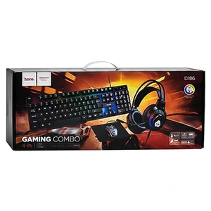 ست گیمینگ 4 کاره هوکو مدل DI86 (کیبورد، موس، هدست و موس‌پد RGB)5