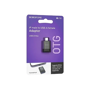 مبدل OTG لایتنینگ (Lightning) به USB بروفون مدل BV18 2