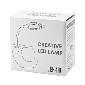 چراغ مطالعه و جامدادی رومیزی فانتزی طرح حلزون مدل BH-1105