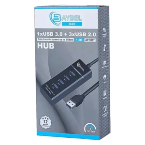 هاب ۴ پورت USB 3.0 و USB 2.0 بیبل (BAYBEL) مدل H-93 با کابل ۱.۲ متری4
