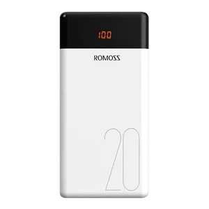 پاوربانک روموس ۲۰۰۰۰ میلی‌آمپر ۱۸ وات مدل Romoss LT20 دارای نمایشگر LED3