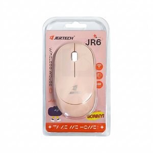 ماوس بی‌سیم جرتک مدل JR6 رنگ صورتی (Jertech JR6 Wireless Mouse)3