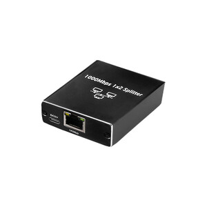 مبدل و اسپلیتر شبکه 1 به 2 پورت RJ45 گیگابیت (1000Mbps) | اکتیو و همزمان
