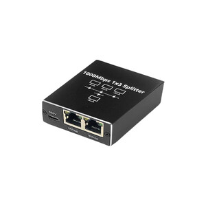 مبدل و اسپلیتر شبکه 1 به 3 پورت RJ45 گیگابیت (1000Mbps) | اکتیو و همزمان