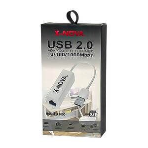 مبدل و کارت شبکه اکسترنال USB 2.0 به LAN برند X-NOVA مدل X1000