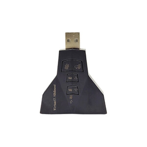 کارت صدا اکسترنال USB مدل Virtual  7.1  Channel دارای کلیدهای کنترلی2