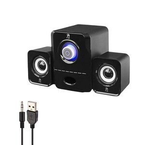 اسپیکر سه تکه رومیزی پی نت (P-net) مدل U-2900 | سیستم صوتی ۲.۱ کاناله اقتصادی