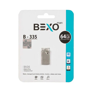 فلش مموری ۶۴ گیگابایت بکسو (BEXO) مدل B-335 رابط USB 2.0 | فلزی و ضدآب