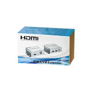 اکستندر و مبدل شبکه KVM HDMI تا ۶۰ متر (انتقال تصویر، صدا و USB) همراه با پشتیبانی از ریموت IR4