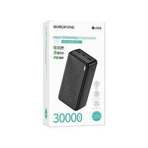 پاوربانک بروفون مدل BJ56B ظرفیت 30000  میلی‌آمپر (شارژ سریع  22.5W  و PD20W )