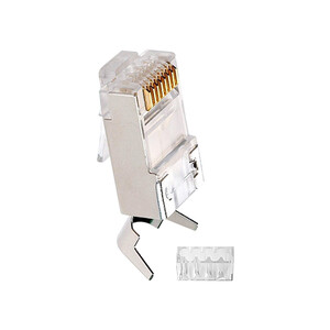 سوکت شبکه CAT7 SFTP شانه‌دار فلزی (بسته ۲۰ عددی)
