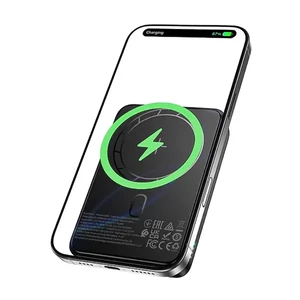 شارژر همراه وایرلس مگنت بروفون مدل BJ82A ظرفیت 10000mAh | فست شارژ 22.5W و PD 20W3