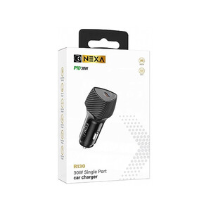 شارژر فندکی 30 وات نکسا مدل R130 با پورت USB-C فست شارژ PD 3