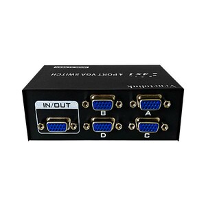 سوئیچ VGA چهار پورت Venetolink مدل 15-4 | دیتا سوئیچ VGA دستی 4x1