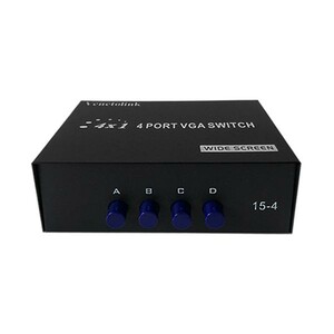 سوئیچ VGA چهار پورت Venetolink مدل 15-4 | دیتا سوئیچ VGA دستی 4x1 2