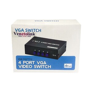 سوئیچ VGA چهار پورت Venetolink مدل 15-4 | دیتا سوئیچ VGA دستی 4x1 3