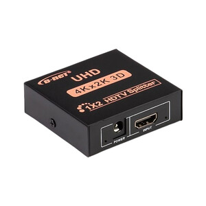اسپلیتر HDMI دو پورت دی‌نت مدل 1x2 | سیگنال اسپلیتر 4K UHD با آمپلیفایر