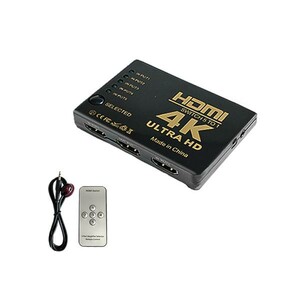 سوئیچ HDMI پنج پورت DTECH مدل 5 to 1 با کیفیت 4K Ultra HD به همراه ریموت کنترل