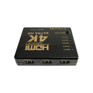 سوئیچ HDMI پنج پورت DTECH مدل 5 to 1 با کیفیت 4K Ultra HD به همراه ریموت کنترل 3