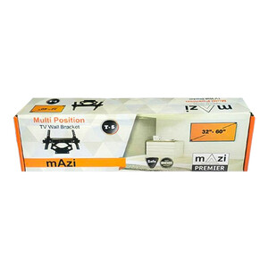 پایه دیواری تلویزیون متحرک دو بازو mAZi مدل T-5 سایز 32 تا 60 اینچ