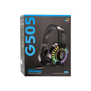 هدست گیمینگ (مخصوص بازی) مدل G505 با صدای 7.1 کاناله و نورپردازی RGB پورت USB
