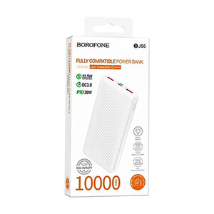 شارژر همراه (پاوربانک) 10000 میلی‌آمپر بروفون (Borofone) مدل BJ56 فست شارژ 22.5W4