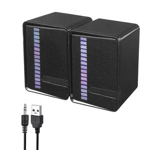 خرید اسپیکر رومیزی دو تکه پی نت مدل X14 با نورپردازی RGB | P-net X14