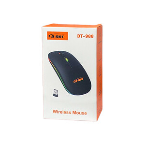 ماوس بی‌سیم و بلوتوثی شارژی دی‌نت مدل DT-988 با طراحی اسلیم