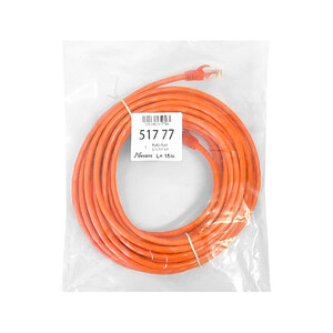 پچ کورد و کابل شبکه CAT6 برند نگزنس (Nexans) طول 15 متر (رنگ نارنجی)