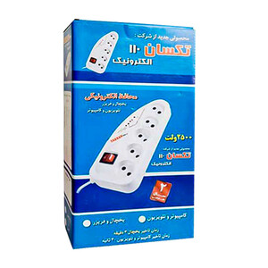 محافظ برق ولتاژ 5 خانه تکسان (Taksan) مدل  110 با کابل 3 متری