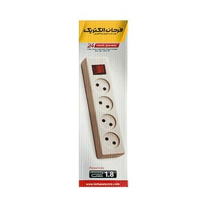 رابط و چندراهی برق 4 خانه فرحان الکتریک مدل 106 با کابل 1.8 متری