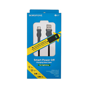کابل شارژ هوشمند قطع‌کن‌دار لایتنینگ (آیفون) بروفون مدل BU17 طول 1.2  متر