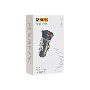 شارژر فندکی فست شارژ نکسا (Nexa) مدل R25 دو پورت Type-C توان 45 وات | خرید اقساطی3